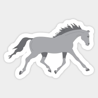 Grey Horse Sticker